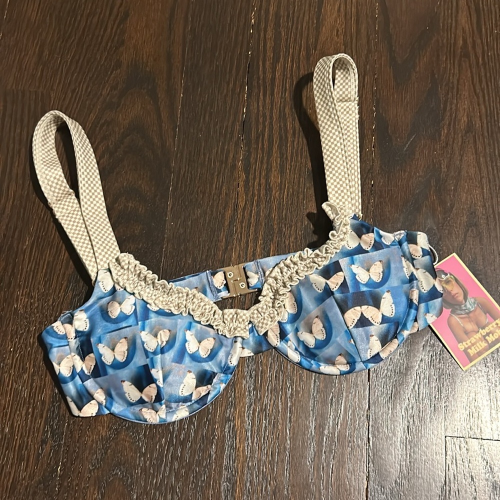 Strawberry Milk Mob butterfly swim suit. Size M.